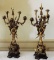 Pair of Extraordinary Brass/Bronze Candelabras