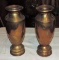 Pair Of Trench Art Vases