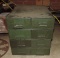 Lot of Green Military  File Boxes