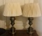 Pair of Brass Lamps