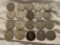 (20)Franklin Silver Half Dollars