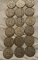 (18) Silver Franklin Half Dollars