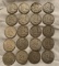 (20) Silver Franklin Half Dollars