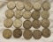 (20) Franklin Silver Half Dollars