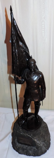 Signed German Bronze and Rock Sculpture