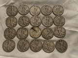 (20) Walking Liberty Silver Half Dollars