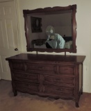 1970's Dresser with Mirror