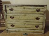 Antique Low Dresser with Marble Top