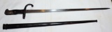 French Gras Bayonet with Scabbard