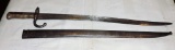 French Chassepot Yataghan Short Sword/Bayonet