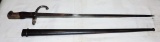 French Gras Bayonet with Scabbard