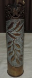 Fancy Trench Art Vase