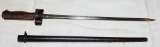 French Lebel Spike Bayonet With Scabbard