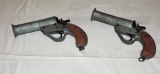 Pair Of Blunderbuss Type Flare Guns