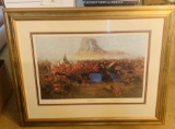 Limited Edition Color Military Print In Frame