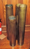 Lot Of 4 Large Artillery Shells