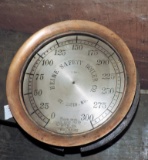 Antique Brass Pressure Gauge