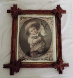 Victorian Walnut Picture Frame