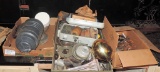 Lot of Miscellaneous Items in a Wooden Military Tray