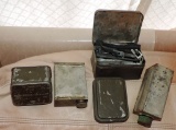 Lot of Vintage Military Tins