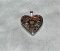 12K Black Hills Gold and Silver Heart Pendant