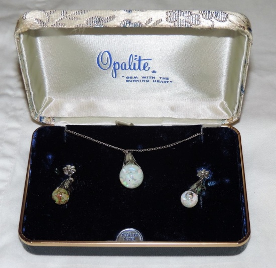 Scarce Opalite Sterling Silver Set