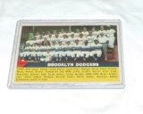 1956 Brooklyn Dodgers Team Card