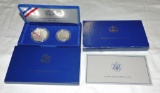 1986 (2) Coin Ellis Island Coin Set