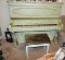 Antique Painted Upright Piano