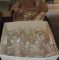 Large Lot Pressed Glass Stemware & More