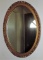 Gold Framed Oval Mirror