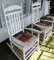 Lot Of 2 White Painted Porch Rockers