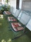 Three-Piece Green Painted Metal Porch Furniture