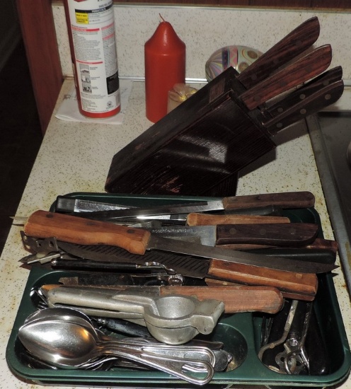 Flatware & Knives Lot