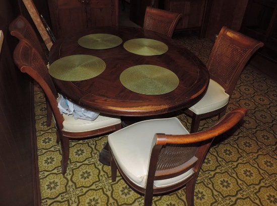 Six-Piece 1970's Dining Table & Chairs