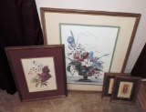 4 Pc Framed Wall Art Lot