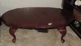 Queen Anne-Style Mahogany Coffee Table
