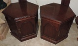 Pair Of Hexagon End Tables