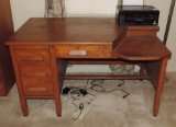 Antique Oak Knee Hole Desk