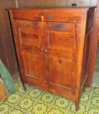 Antique Pine Pegged Jelly Cupboard