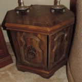 Pair Of Vintage Hexagon End Tables & Coffee Table