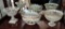 Lot of White Porcelain Centerpieces