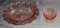 Lot of Pink Depression Glass