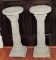 Pair of Molded Concrete Columns/Plan Stands