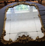 Silver Leaf Gold Mirror