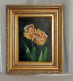 Tulips on Canvas