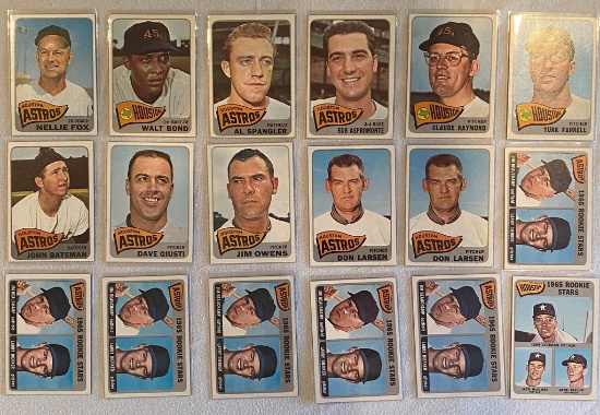 1965 Topps Team Astros Lot