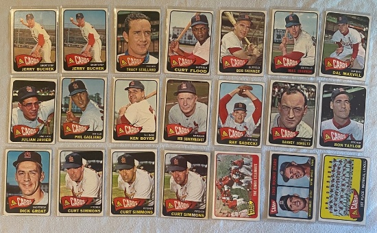 1965 Topps Team Cardinals Lot