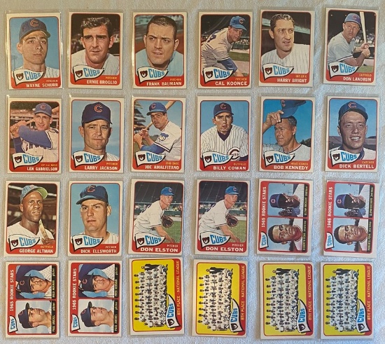 1965 Topps Team Cubs Lot