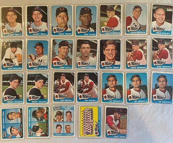 1965 Topps Team Indians Lot